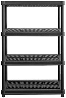 18” D 36” W 4 Tier Resin Shelving System