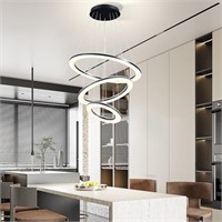 O'NEELDY Dimmable 3 Ring Pendant Light Dining Room