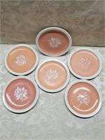 6 Illinois Central Railroad "Coral" Pattern Plates