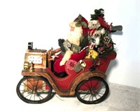 Kidwell Santa in a Wooden Car