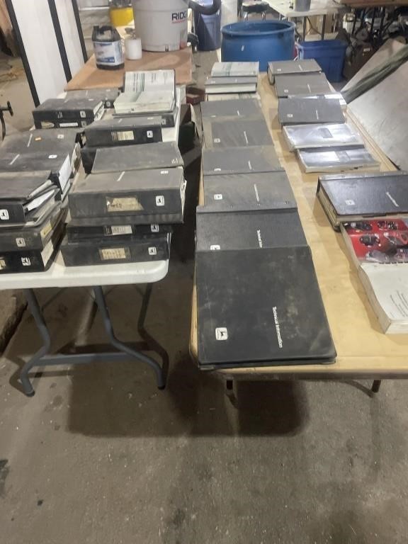 Large quantity of John Deere service manuals