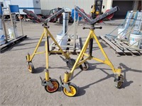 (2) Large Pipe Roller Stands