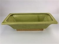 Stanfordware Pottery Chartreuse & Goldtone