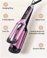 NEW $35 Hair Waver Curling Iron w/Protective Glove