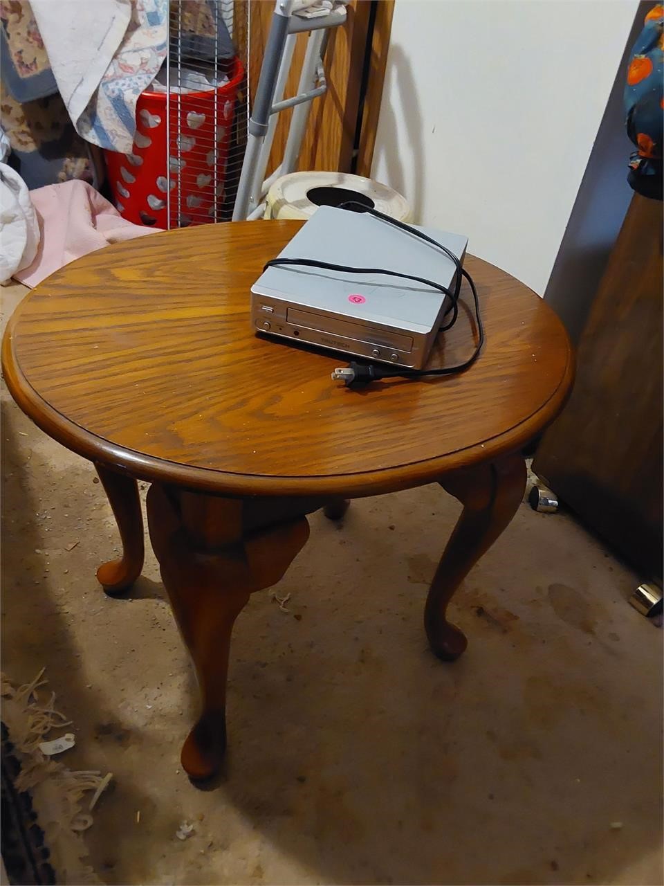 End Table & DVD Player