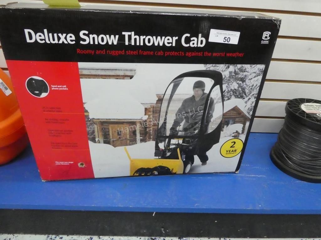 Snowblower cab - in showroom