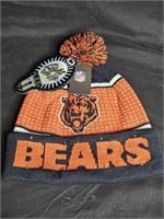 Chicago Bears Light 'em Up stocking hat LED new