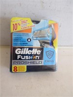 NEW 8 PACK  GILLETTE FUSION  PROSHIELD CARTRIDGE