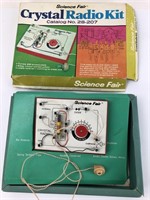 Vintage Science Fair Crystal Radio Kit