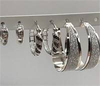 Swarovski Elements Hoop Earrings