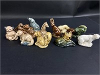 (10) Ceramic Glazed Small Animals