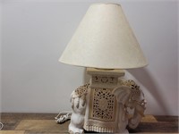Porcelain Elephant Lamp.