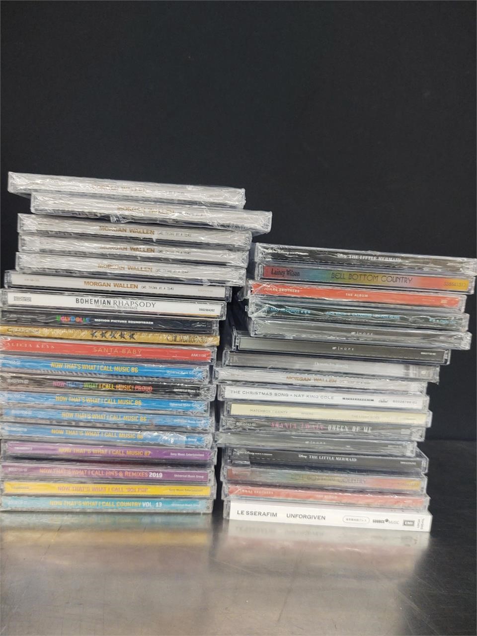 CDs- soundtracks, sealed, open