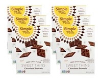 6pk Simple Mills Choc. Brownie Thins - 6/4.25oz
