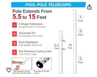 YEECHUN Professional 15 Foot Swimming Pool Pole