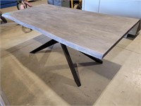 Solid Acacia Live Edge Dining Table