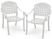 Retail$200 2Pcs White Patio Chair