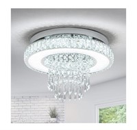 Crystal Chandelier Bedroom Ceiling Light Flush