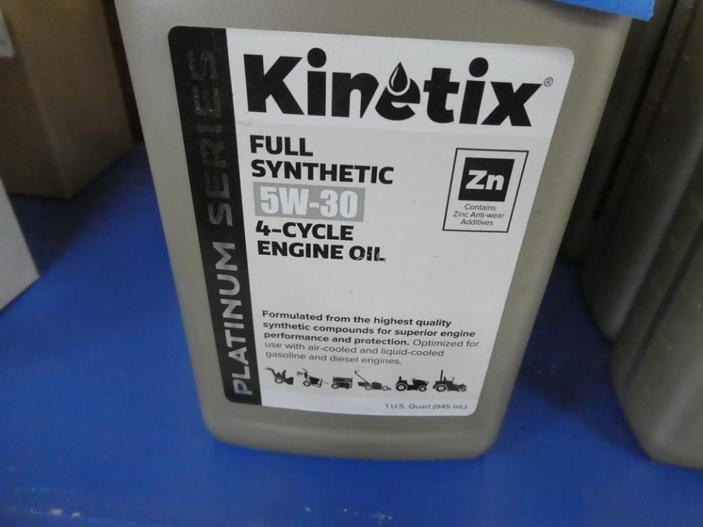4 bottles of Kinetix synthetic 5W-30 - in showroom