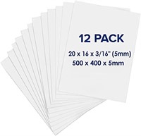 16x20 Foam Board 12 Pack - White  Double Sided
