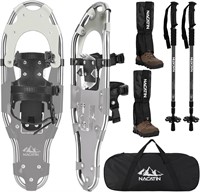 NACATIN 4-in-1 Snowshoes  Grey  Size 21'/25'