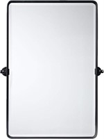 TEHOME Pivot Vanity Mirror  Black 27x35'