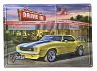 Roadhouse Drive In Restaurant Tin Sign