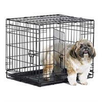 Metal Dog Crate; Double Door  24L x 18W x 19H