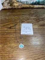 .925 sterling silver necklace and pendant