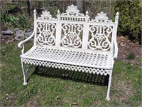 ORNATE GARDEN BENCH