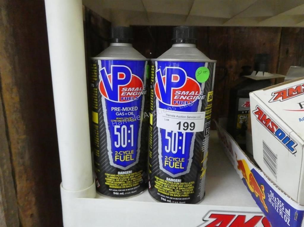 VP premix fuel - 2 cans - in showroom
