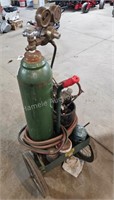 Oxy/Acetylene torch set and cart - in shop