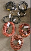 Extension cords - various sizes - pack of 9