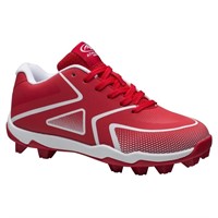 E2007  Athletic Works Youth Baseball Cleats, Red