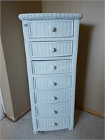 WICKER CHEST OF DRAWERS