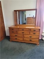 Mid Century Modern Mirrored Dresser