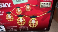 Husky 50 ft. 5-Socket String Caged Work Lights