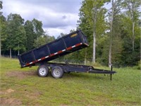 656-2019 PJ 6X12 DUMP TRAILER