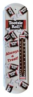 Tootsie Roll Metal Thermometer Sign