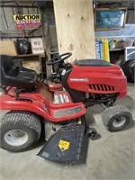 4002-RED LAWN MACHINE RIDING MOWER