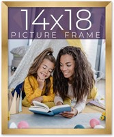 14x18 Frame Gold Bronze Solid Wood Picture Frame