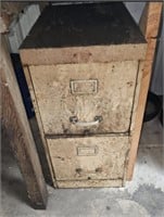 Shop floor cabinet - 2 drawer, tan - 24" D - file