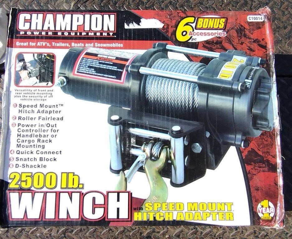 Champion 2500lb. Winch w/ 6 accessories-brand new