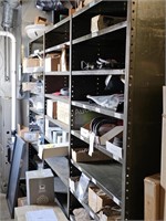 Steel shelves - army green, 3 sections - 110" W x