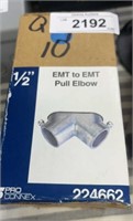 1/2" EMT to EMT Pull Elbow 10 Quantity