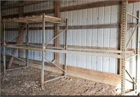 Pallet racking - 2 sections, 3 shelves (6-8ft. bea