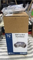 10 Total - 1/2" EMT to Box Pull Elbow