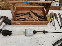 Wooden Crate w/ Misc. Tools