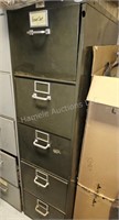 File cabinet - 5 drawer, light grey - 15" W x 24"
