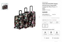E2062  Essence Luggage Set, Winter Flowers - 3 Pie